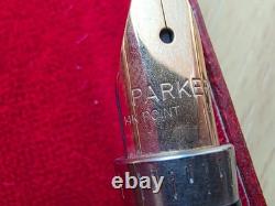 Super Rare Vintage Parker 75 Gold Grid Fountain Pen & Mechanical Pencil SetNOS