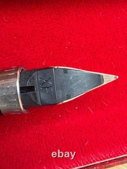 Super Rare Vintage Parker 75 Gold Grid Fountain Pen & Mechanical Pencil SetNOS