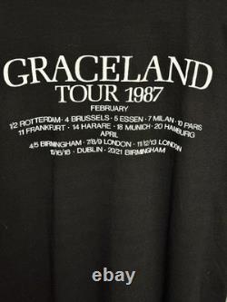 Super Rare Vintage Paul Simon 1987 Graceland European Tour Shirt XL