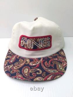Super Rare Vintage Ping Paisley & WHITE Golf Hat / Made In USA