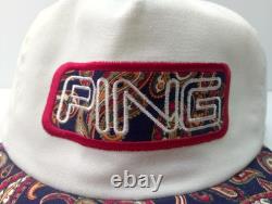 Super Rare Vintage Ping Paisley & WHITE Golf Hat / Made In USA