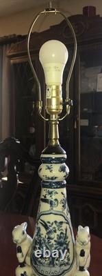 Super Rare Vintage Porcelain Lamp Unique Super Collectible