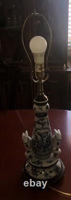 Super Rare Vintage Porcelain Lamp Unique Super Collectible