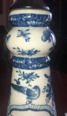 Super Rare Vintage Porcelain Lamp Unique Super Collectible