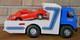 Super Rare Vintage Processed Plastics Drag Team Race Car Hauler with Corvette