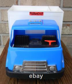 Super Rare Vintage Processed Plastics Drag Team Race Car Hauler with Corvette