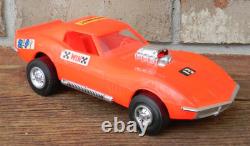 Super Rare Vintage Processed Plastics Drag Team Race Car Hauler with Corvette