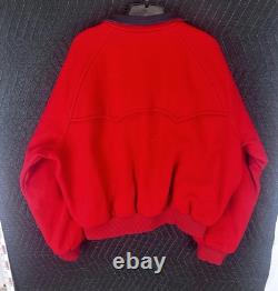 Super Rare Vintage Ralph Lauren Polo Shield Logo Jacket Red Size Large