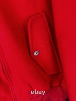 Super Rare Vintage Ralph Lauren Polo Shield Logo Jacket Red Size Large