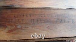 Super Rare Vintage Ramer's Baseball Game Candy Bar Wood Crate Thief River Groc