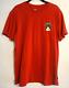 Super Rare Vintage Red HUF Medieval Middle Finger Crest T Shirt Size Medium