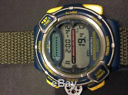 Super Rare Vintage SEIKO Digital Watch SKI THERMO S820-6000 Rotary Dial LCD