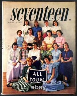 Super Rare Vintage SEVENTEEN Magazine May 1949 All Yours, Fashion Ads 208pg
