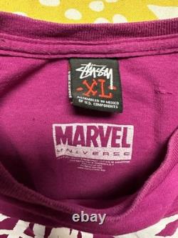 Super Rare Vintage STUSSY x Marvel Character Title Tee XL
