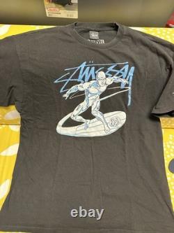 Super Rare Vintage STUSSY x Marvel Silver Surfer Tee Black XL