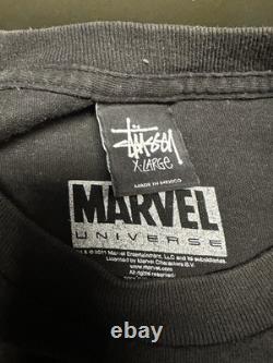 Super Rare Vintage STUSSY x Marvel Silver Surfer Tee Black XL