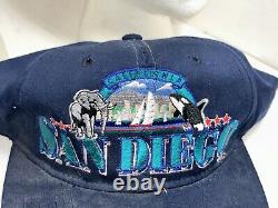 Super Rare Vintage San Diego Zoo Embroidered SnapBack Trucker Hat
