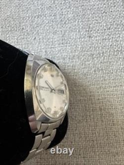 Super Rare Vintage Seiko 5 5126-7000 Automatic 23 Jewels Silver Dial Day/Date