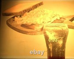 Super Rare Vintage Set of 5 Coca-Cola Translucent Lunch Counter Signs