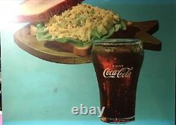 Super Rare Vintage Set of 5 Coca-Cola Translucent Lunch Counter Signs