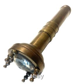 Super Rare Vintage Siebe Gorman Brass Underwater Diver's Torch (flashlight)