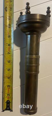 Super Rare Vintage Siebe Gorman Brass Underwater Diver's Torch (flashlight)