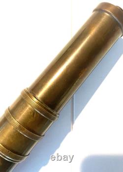 Super Rare Vintage Siebe Gorman Brass Underwater Diver's Torch (flashlight)