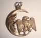 Super Rare Vintage Silver Double Sided USA Eagle 1969 Moon Landing Charm