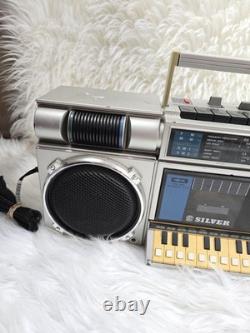 Super Rare Vintage Silver ST 5500 X vintage boombox Melody Recorder Compozer