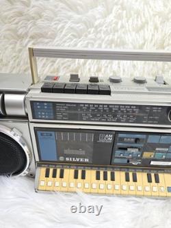 Super Rare Vintage Silver ST 5500 X vintage boombox Melody Recorder Compozer