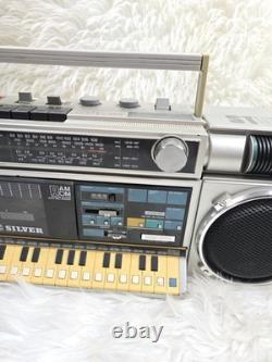 Super Rare Vintage Silver ST 5500 X vintage boombox Melody Recorder Compozer