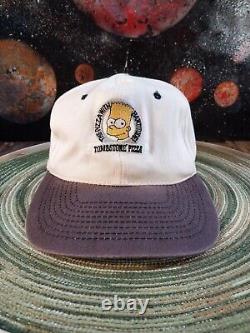 Super Rare Vintage Simpsons Bart Simpson collaborate with TOMBSTONE PIZZA Hat