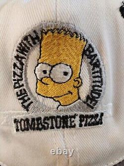 Super Rare Vintage Simpsons Bart Simpson collaborate with TOMBSTONE PIZZA Hat