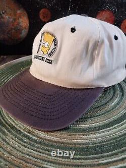 Super Rare Vintage Simpsons Bart Simpson collaborate with TOMBSTONE PIZZA Hat