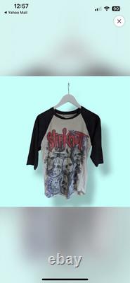 Super Rare Vintage SlipKnot Raglen Band Shirt Size Medium