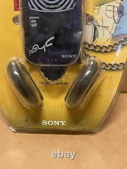 Super Rare Vintage Sony SRF-PSY03 AM/FM Stereo Radio 1999 Bumper Guard Chain