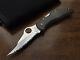 Super Rare Vintage Spyderco Worker Folding Knife Tuffram Handle Seki Japan