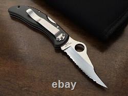 Super Rare Vintage Spyderco Worker Folding Knife Tuffram Handle Seki Japan