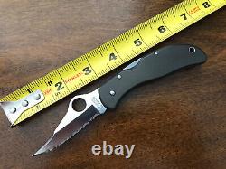 Super Rare Vintage Spyderco Worker Folding Knife Tuffram Handle Seki Japan