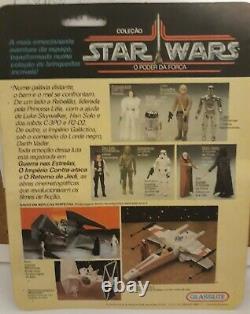 Super Rare Vintage Star Wars 1988 Brazil Glasslite R2-d2 Pop-up Saber Moc Sealed