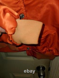 Super Rare Vintage Starter Jacket Orange Coat size large