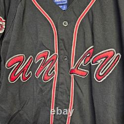 Super Rare Vintage Starter UNLV Runnin Rebels Black Baseball Jersey Mens L