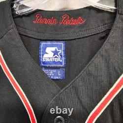 Super Rare Vintage Starter UNLV Runnin Rebels Black Baseball Jersey Mens L