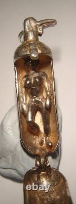 Super Rare Vintage Sterling Silver In Case Of Fire Extinguisher Hot Lady Charm