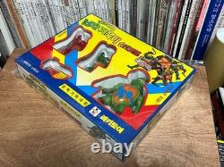 Super Rare Vintage TMNT Sofubi Figure Set 3pcs NIB 1993 with Skateboard