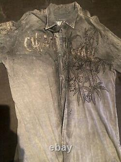 Super Rare Vintage The Great China Wall Button Up Shirt, Fits Medium, Embroidered