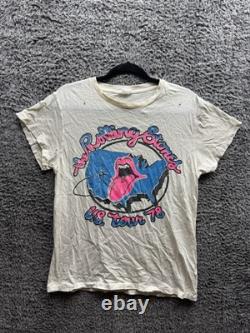 Super Rare Vintage The Rolling Stones 1978 US Tour T-shirt S/M in White