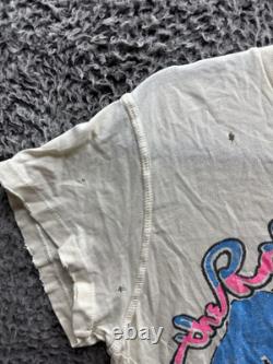 Super Rare Vintage The Rolling Stones 1978 US Tour T-shirt S/M in White