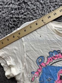 Super Rare Vintage The Rolling Stones 1978 US Tour T-shirt S/M in White