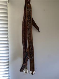 Super Rare Vintage Tool Leather Western Gun Belts